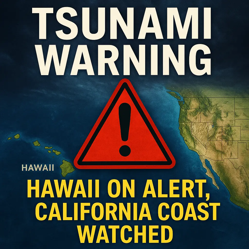 Tsunami Warning: Hawaii on Alert, California Coast Watched